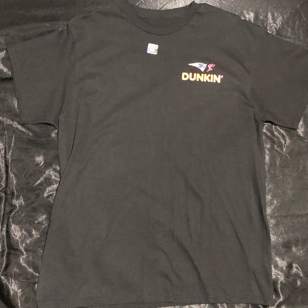 Dunkin' Black T-Shirt Patriots NFL Collaboration